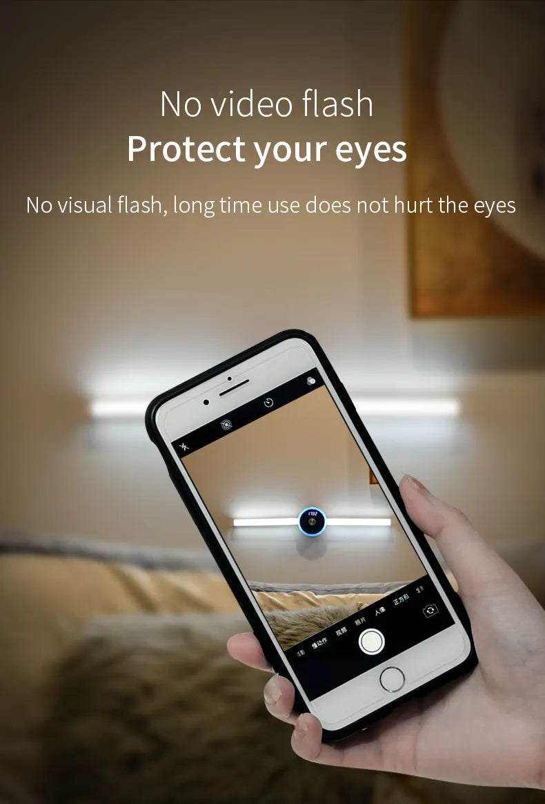 Smart Cabinet Light Clock Timing Sensor Light Removable LED Wardrobe Light Human Body Sensor Light