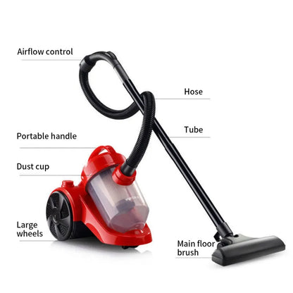 NEW 9PCS Red Black Multi-function Vacuum Cleaner Dust Remover With Motor UK